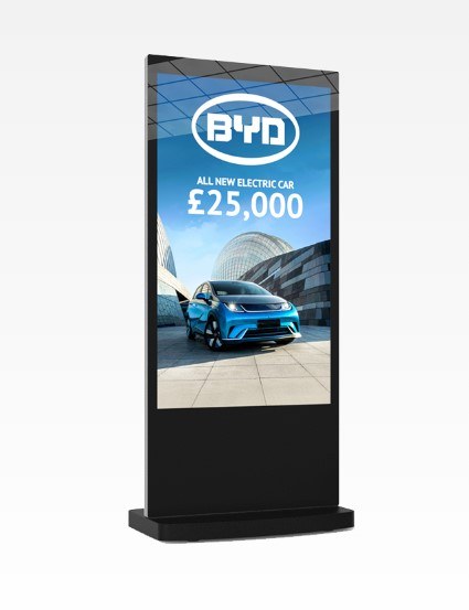 Indoor Freestanding Digital Displays, product photograph.